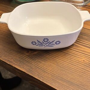 CorningWare Classic White with Blue Floral Bakeware